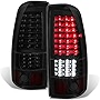 AKKON - For [Black Smoked - Full LED Style] 2003-2006 Chevy Silverado | 2004-2006 GMC Sierra Taillights Pair Set