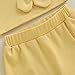 Partclots Toddler Baby Girl Summer Clothes Tank Top with flower and Boho Shorts Cute Daily Outfits Set (Yellow, 3-4T)