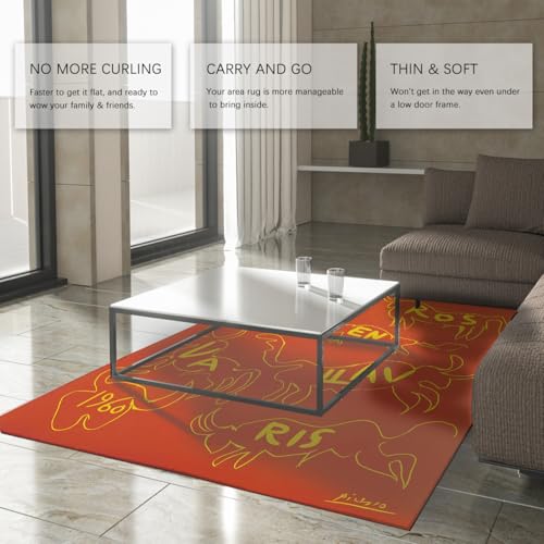 Tapis moderne Picasso anti-perte et facile d'entretien - 4