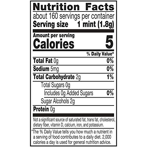 BREATH SAVERS Peppermint Sugar Free Breath Mints Tins, 1.27 oz (8 Count)