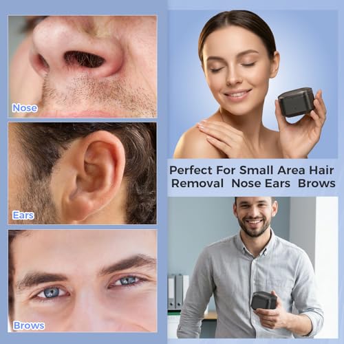 Nasenhaarentferner Nasenhaar Wachs, Nasen Waxing-set: Wachs Nasenhaare entfernen - Nasenwachs Männer Frauen, 100g Nasen Wax mit Mini Wachswärmer, 20 Stäbchen zur Ohr Nasen Augenbrauen Haarentfernung