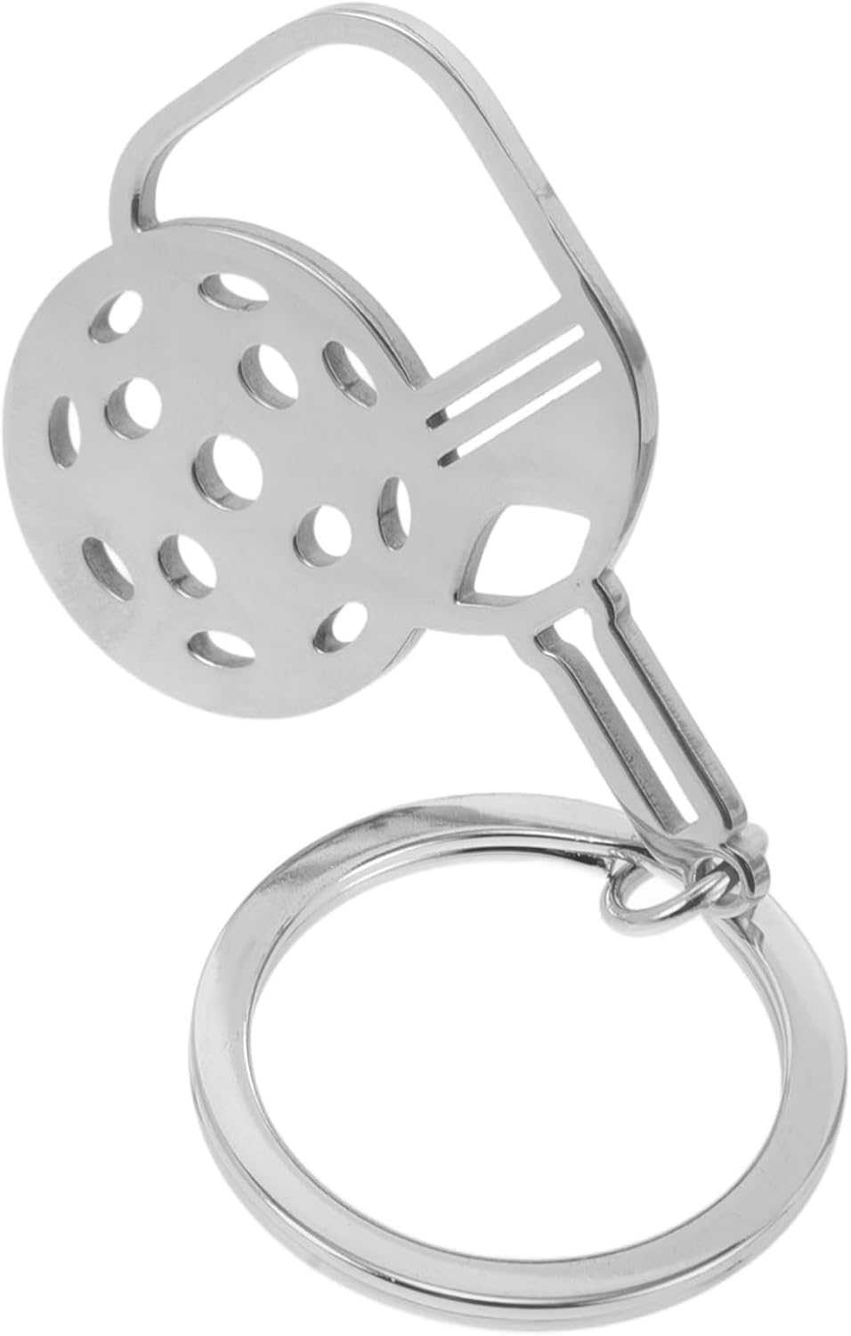 Milisten Pickleball Keychain, Mini Pickleball Paddles And Steel Engraved Charm Sports Balls Jewelry For Pickleball Coaches