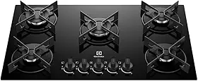 Electrolux Cooktop 5 Bocas a Gás Electrolux Mesa de Vidro Efficient Grade de Aço Fosco (KE5GR) Bivolt