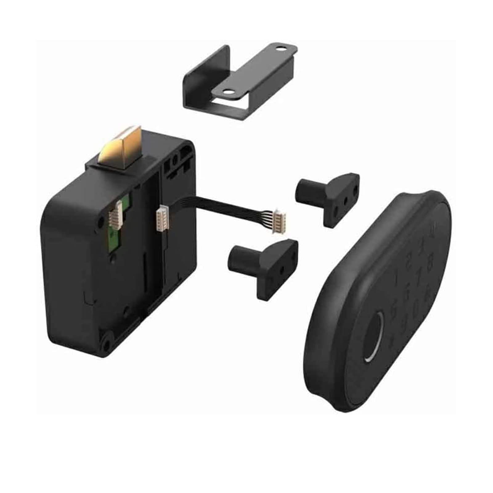 Cerrar Cerradura inteligente electrónica oculta, candado inteligente, tarjeta RFID, contraseña, teclado táctil para armario, archivador, cajón, contraseña sin llave para armario de puerta