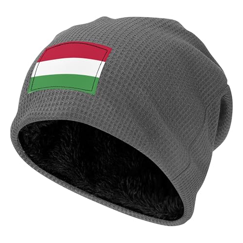 Bonnet polaire chaud pour vélo et trajets quotidiens motif drapeau Hongrie