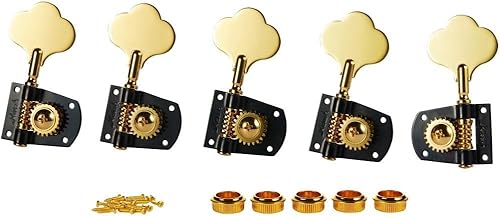 Miniatura 56 de Cloverleaf - Afinadores de guitarra para bajos, para zurdos, 4L, cabezales de máquina de afinación de bajos, clavijas de afinación de graves