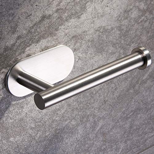 Taozun Toilet Paper Holder Self Adhesive Bathroom Paper Towel Roll Holder Wall Mount, SUS 304 Stainless Steel