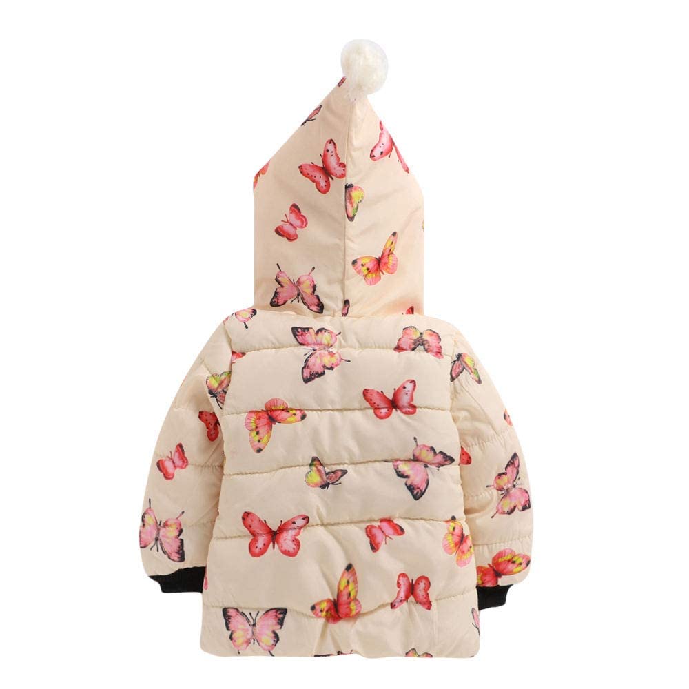 Bold N Elegant Girl's Cotton Full Sleeve Winter Bomber Jacket Hoodie Coat for Infant Toddler Baby Boys (Yellow, 2-3 Years), Standard Length