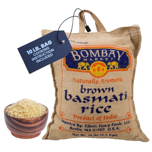 Bombay Market Brown Basmati Rice 10 lb bag