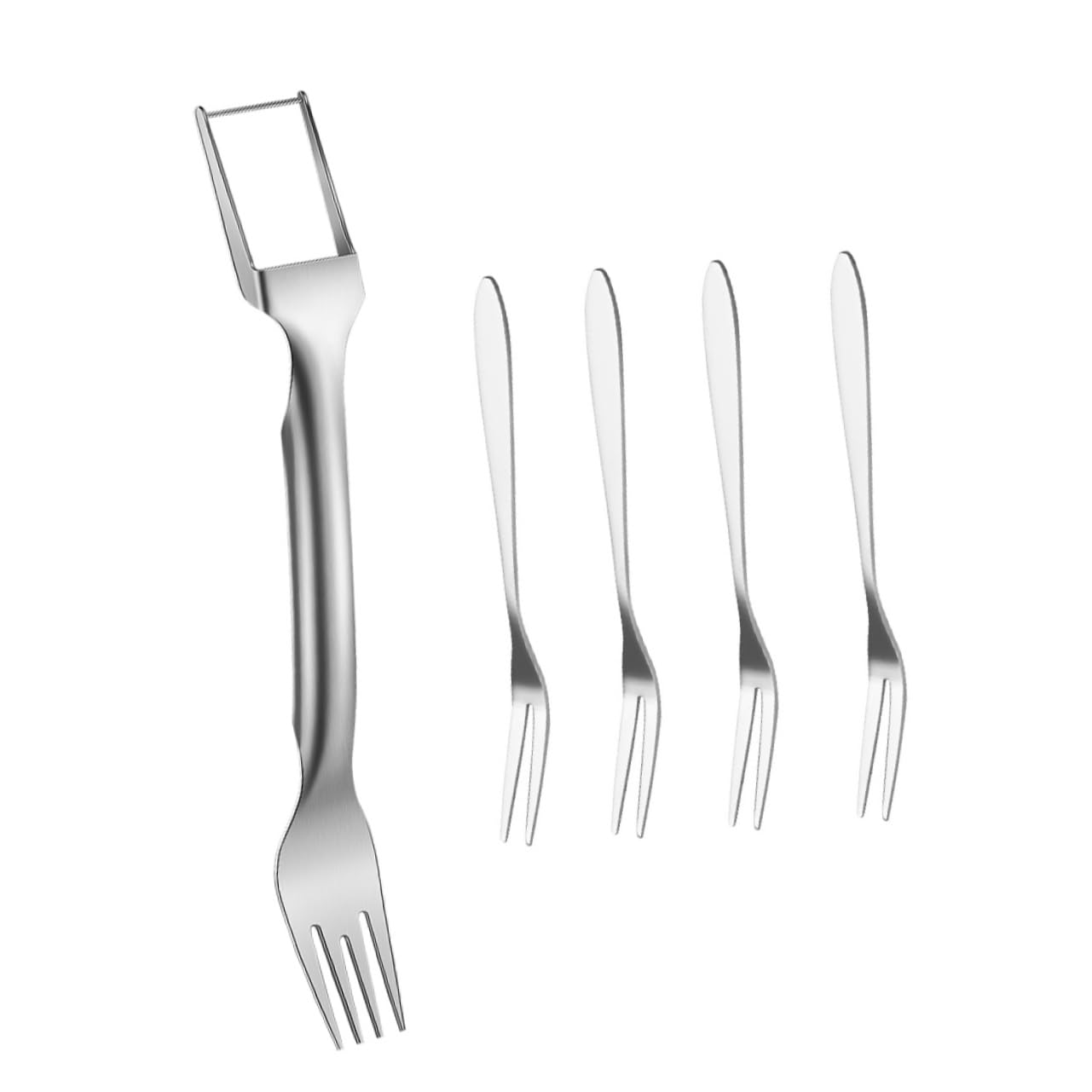 SOLUSTRE 1set Watermelon Slicer Dual-end Forks Multi-use Fruit Cutter Tool for Easy Watermelon Cubes Kitchen Gadget for Home Use