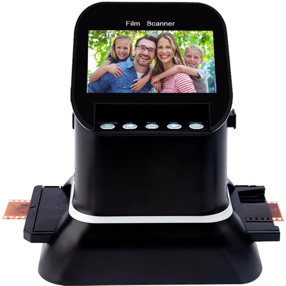 Professional 22MP Film Scanner Slide Scanner with 4.3" LCD, High Resolution Film to Digital Converter for 35mm 120 126 127 135 Negatives & Slides