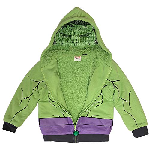 Marvel The Incredible Hulk Little Boys Sherpa Fleece Hoodie, 4T, Green #TOP1