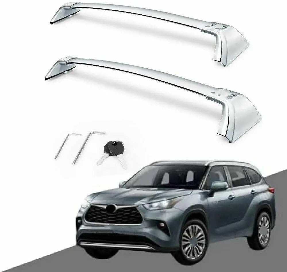 Barras de techo Toyota Highlander 2021 para ampliar espacio de equipaje 2