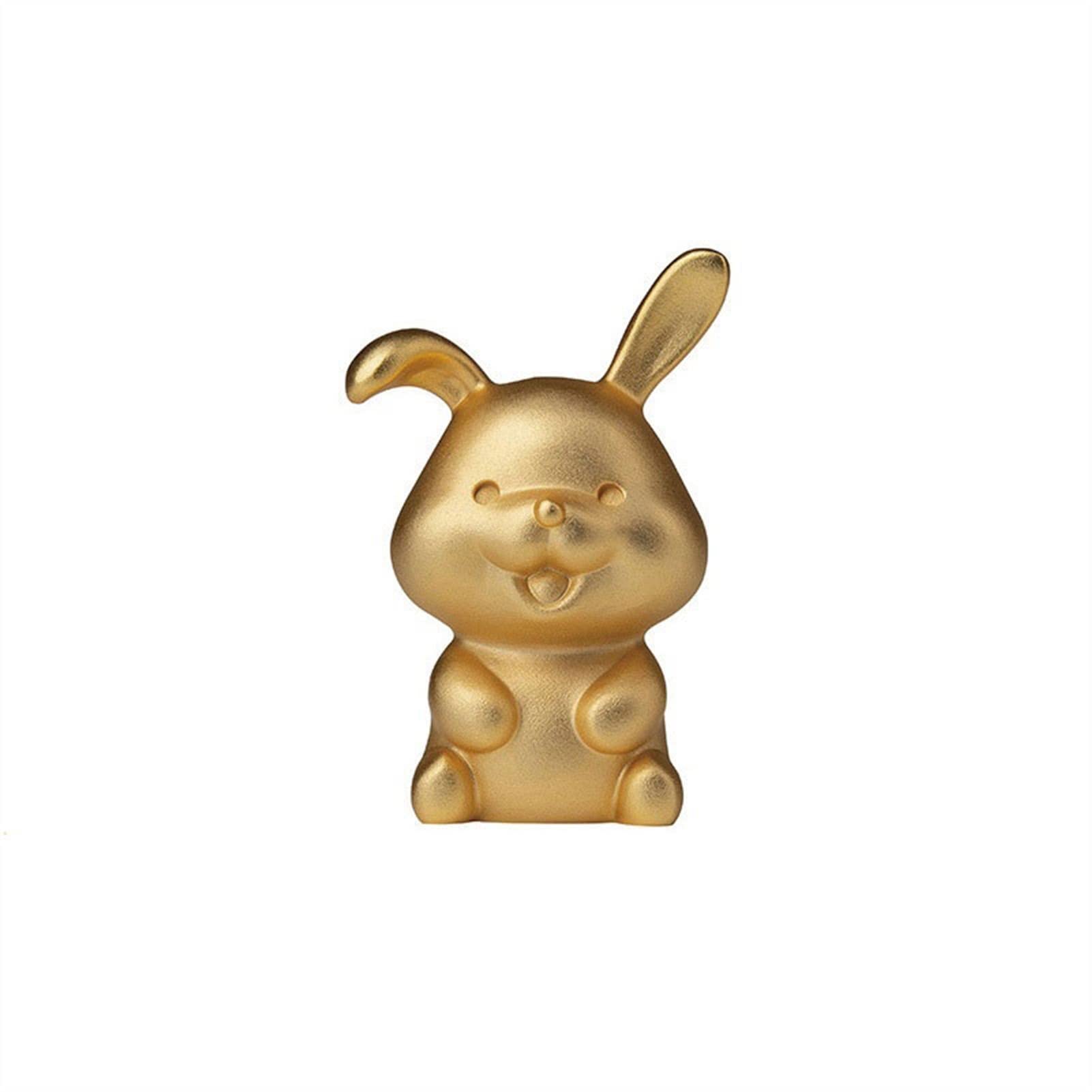 Wystrój domu mosiężne dekoracje zwierzęce, mini figurki zwierząt dekoracje chińskiego zodiaku, dekoracje zodiaku, dekoracje zwierząt, królik sztuka dekoracyjna