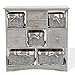 Rebecca Mobili Armario de Cocina Estilo Country, Mueble para el baño Shabby con 4 cajones y 5 cestas, Madera- Medidas: 69 x 69 x 30 cm (AxANxF) - Art. RE4022