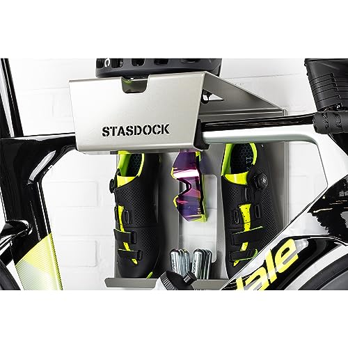 Miniatura 3 de Stasdock Elegante Soporte De Pared Bicicleta - Colgador Para Bicicletas Deep Silver Porta Bici - Gancho Elevador Bicicleta De Carretera