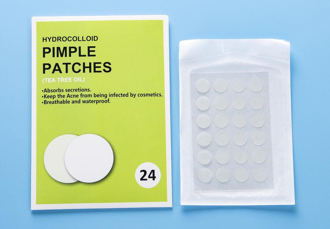 Transparent Hydrocolloid Acne Pimple Patches Invisible Acne Pimple Patch with tea tree oil facial acne spot treatment healing