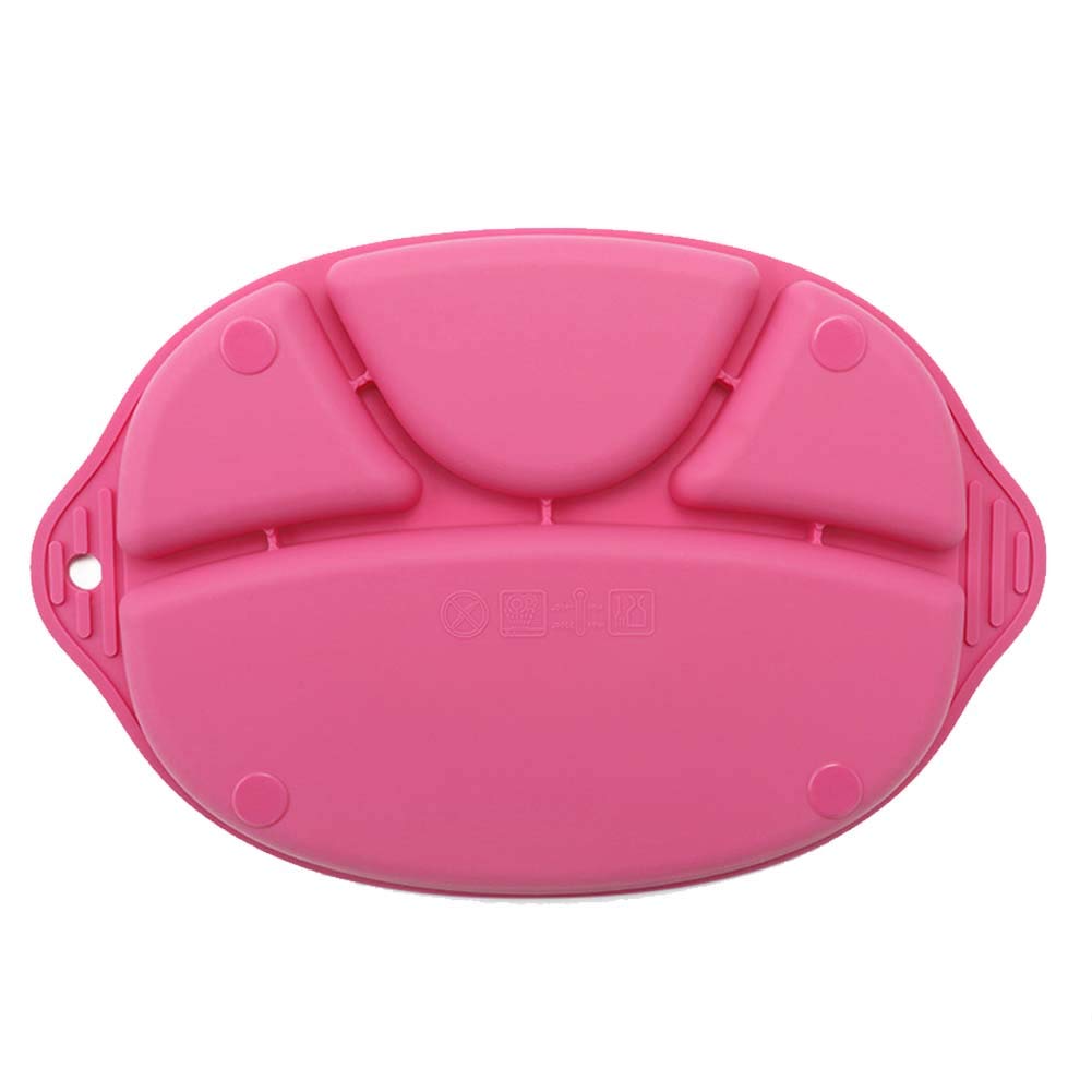 Set De Table Enfant En Silicone - Dessous De Table Antidérapant, Amorti Chocs, Lavable - 30,5x20,6 Cm (Bleu Ou Rose)