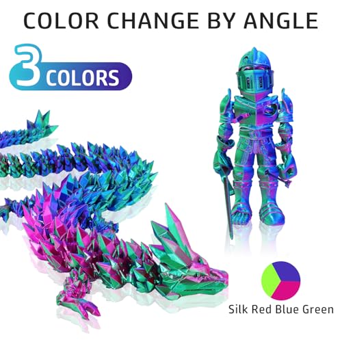 Image of LOVOON 3D Printer Filament, Tricolor PLA Filament 1.75mm Silk Rainbow Filament Green-Red-Blue, 3D Printing Accessories PLA Filament Multicolor, Dimensional Accuracy + /-0.02mm, 2.2lbs /Spool