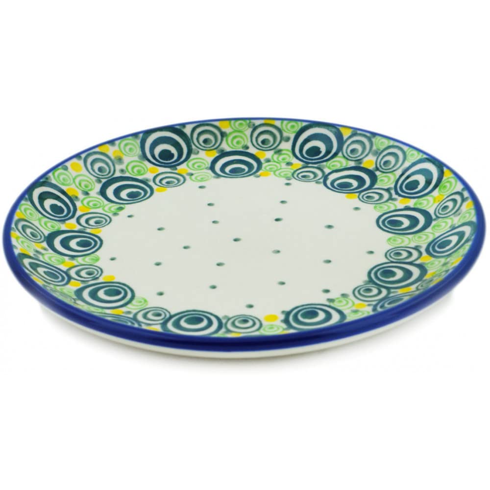 Polish Pottery Toast Plate made by Ceramika Artystyczna (Radiant Rounds Theme) + Certificate of Authenticity