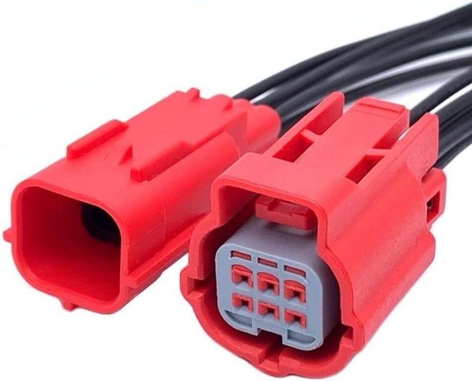 Pidwaok OBD診断6ピンコネクタキット、オス&メスペア、Euro 4オートバイEFIシステム障害コードリーダー用。