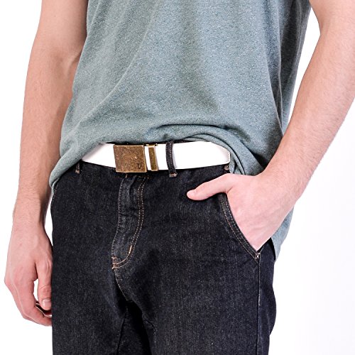 Image of Mission Belt Men's Leather Ratchet Belt, 40mm Metal Collection