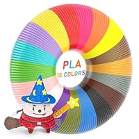 FIROS 3D Pen Filament Refills, 18 Colors 3D Pen PLA Filament, Each Color 10 Feet, Total 180 feet 3D Printing Pen PLA Filament, Compatible with SCRIB3D MYNT3D 3D Pen, Not Suitable for 3Doodler