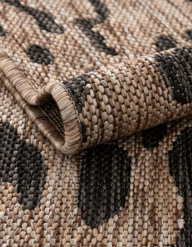 Tapete Unique Loom Outdoor Safari 6'1" Cuadrado Beige miniatura 6