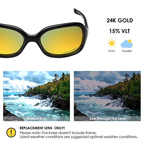 Image of BLAZERBUCK Polarized Replacement Lenses & Nose Pad for Oakley Pulse OO9198 Sunglasses
