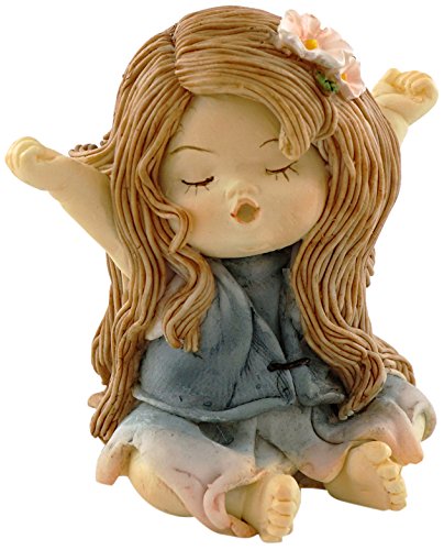 Top Collection Miniature Fairy Garden and Terrarium Statue, Little Fairy Yawning