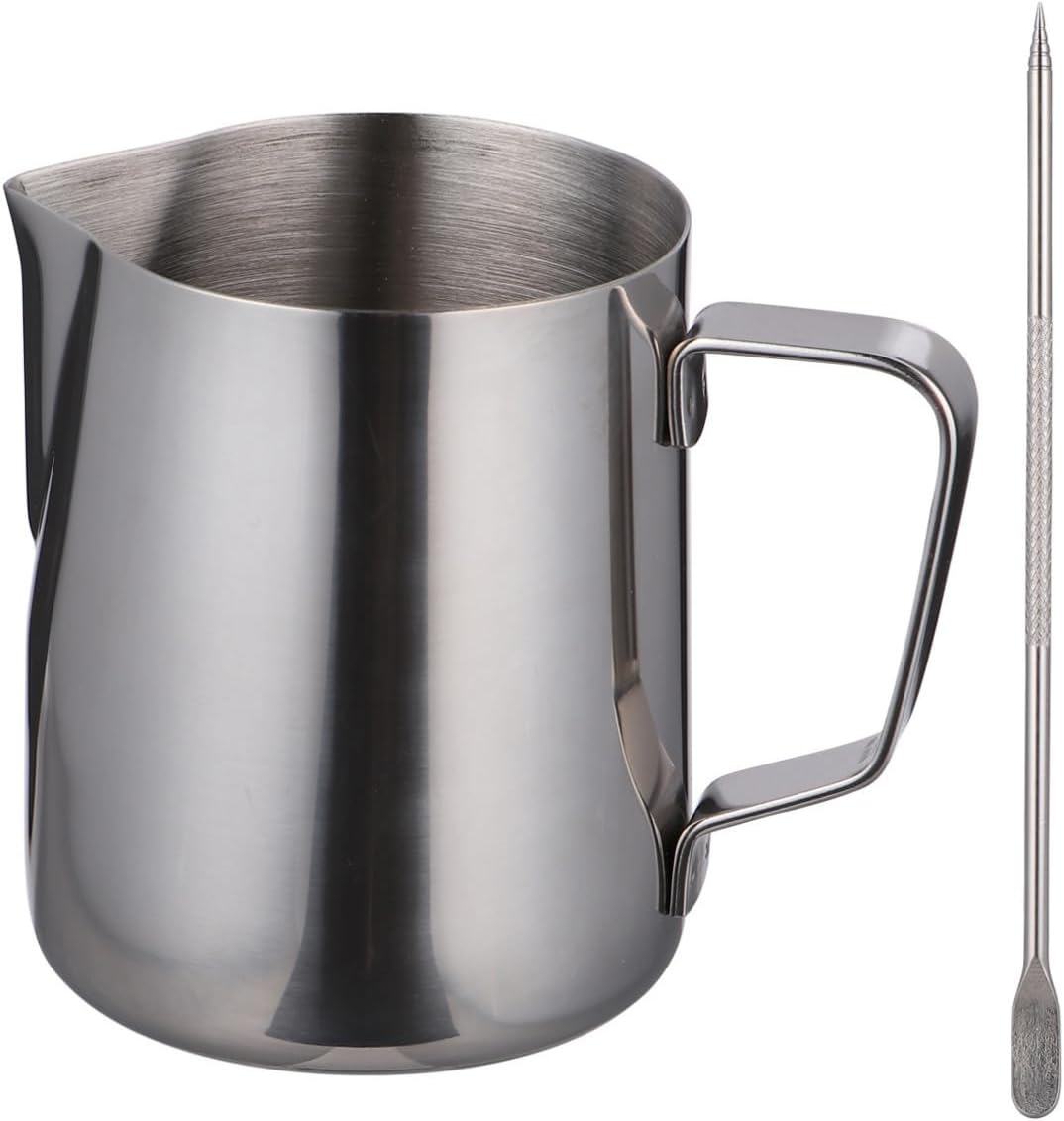 350ml Milk Frothing Pitcher with Latte Art Pen Stainless Steel