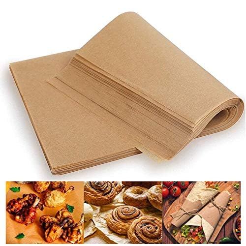 Image of Food Basket Liners, Grease Resistant Wax Paper Sheets for Food, Oil Resistant Paper for Chips, Fried Chicken Sandwich Wrapping Paper for Party Not for Baking Oven /Air Fryer by FUNZON (Brown)