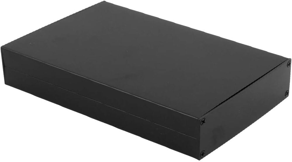 163 x 114 x 33mm Multi-Purpose Electronic Extruded Aluminum Enclosure Case Black(163 x 114 x 33 mm Mehrzweckgehäuse für die Gehäuse aus extrudiertem Aluminium in Schwarz