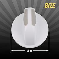 Vista 4 de Seentech 134844410 Pomo selector de lavadora/secadora - Compatible con Frigidaire, Westinghouse, Elec-trolux - Repalces: AP4339026, 1460965