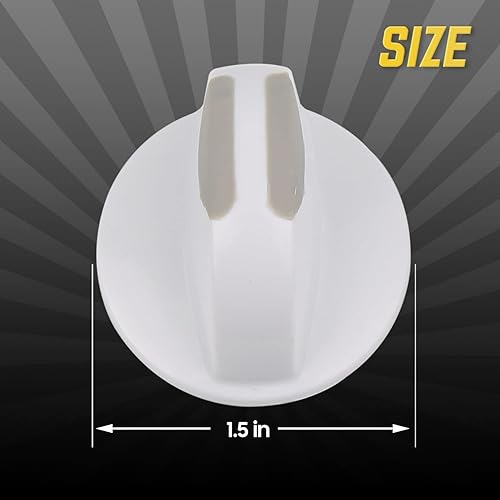 Miniatura 4 de Seentech 134844410 Perilla selectora para lavadorasecadora - Compatible con Frigidaire, Westinghouse, Electrolux - Reemplaza AP4339026, 1460965,