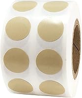 Vista 58 de Brown Natural Kraft 1/2" Inch Round Adhesive Labels 1,000 Color Coding Dot Stickers for Efficient Inventory Management, Crafting Projects, and