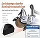FANZWORK V2 1500 Watt Satiniermaschine Schleifmaschine Bürstenschleifgerät zur Renovierung von Oberflächen, mit Staubsaugung-Anschluss, Drehzahlregelung, Kugelgriff, Stahldraht & Nylon Bürste