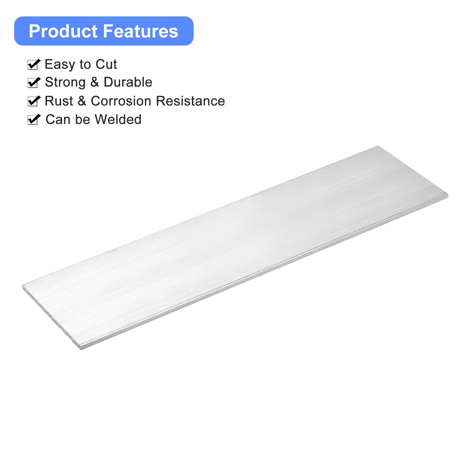 6061 Aluminum Flat Bar - 2 Pack -4 6061 Aluminum Flat Bar - 2 Pack -4