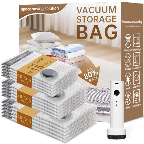 Sacs de compression pour bagages et valises à pompe électrique USB