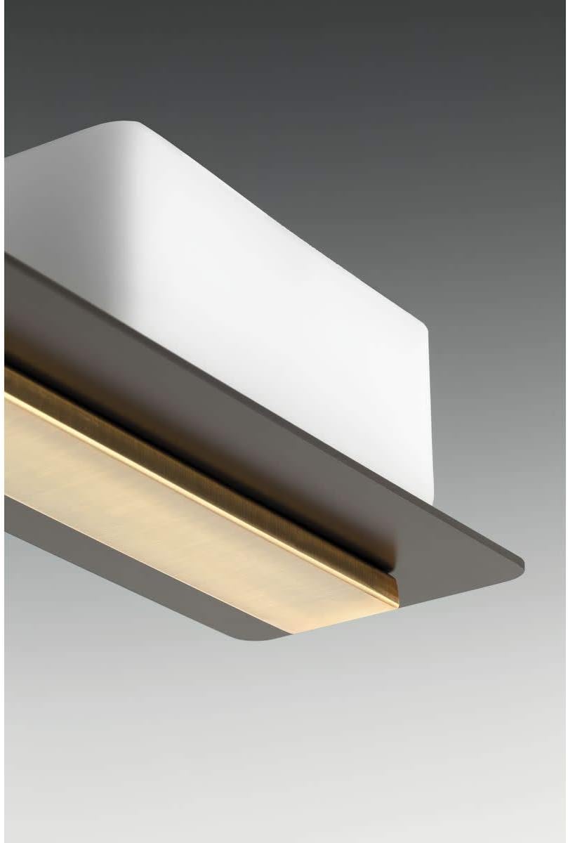 Progress Lighting P2717-20 Contemporary Modern Three Light Bath from Rush Collection Dark Finish, Antique Bronze