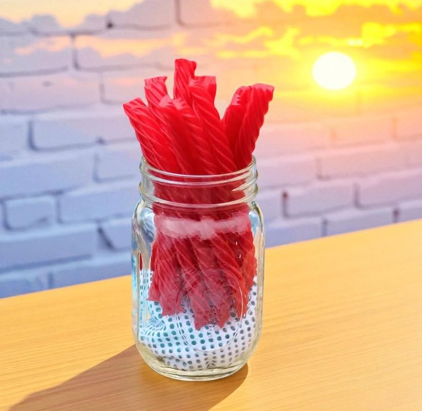 Miniatura 3 de Regaliz de sabor rojo  1.5 libras deliciosamente suaves y masticables dulces para aperitivos y compartir, ideales para fiestas y cestas de regalo