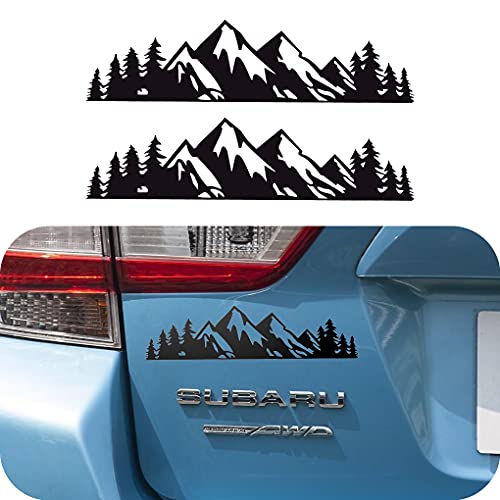 LDYFC Vinyl Mountain Decal, Tree Sticker for car/Truck Tail gate/Laptop Decal/Trunk Badge Emblem Outdoor Bumper Stickers (8