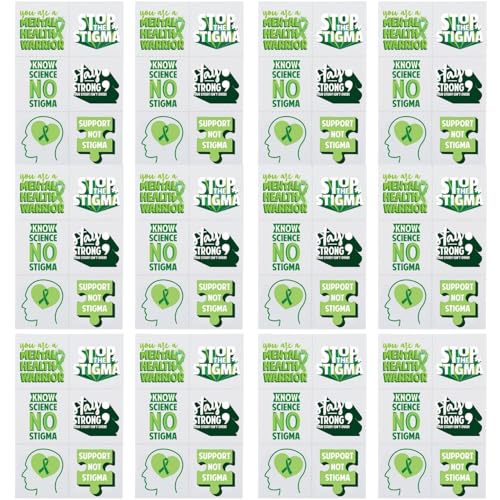 Mental Health Awareness Temporary Tattoos - Apparel Accessories - 72 Pieces