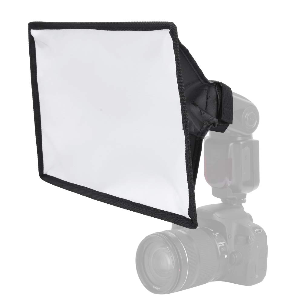Flash Softbox, 20 x 30 cm Speedlite Softbox Diffusore, Diffusore Softbox Portatile Pieghevole, Fotocamera Speedlite Softbox per Fotocamera Flash Luce Luci Velocità