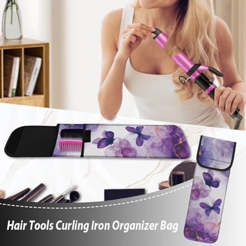 Funda de viaje para plancha de pelo con diseño mármol miniatura 5