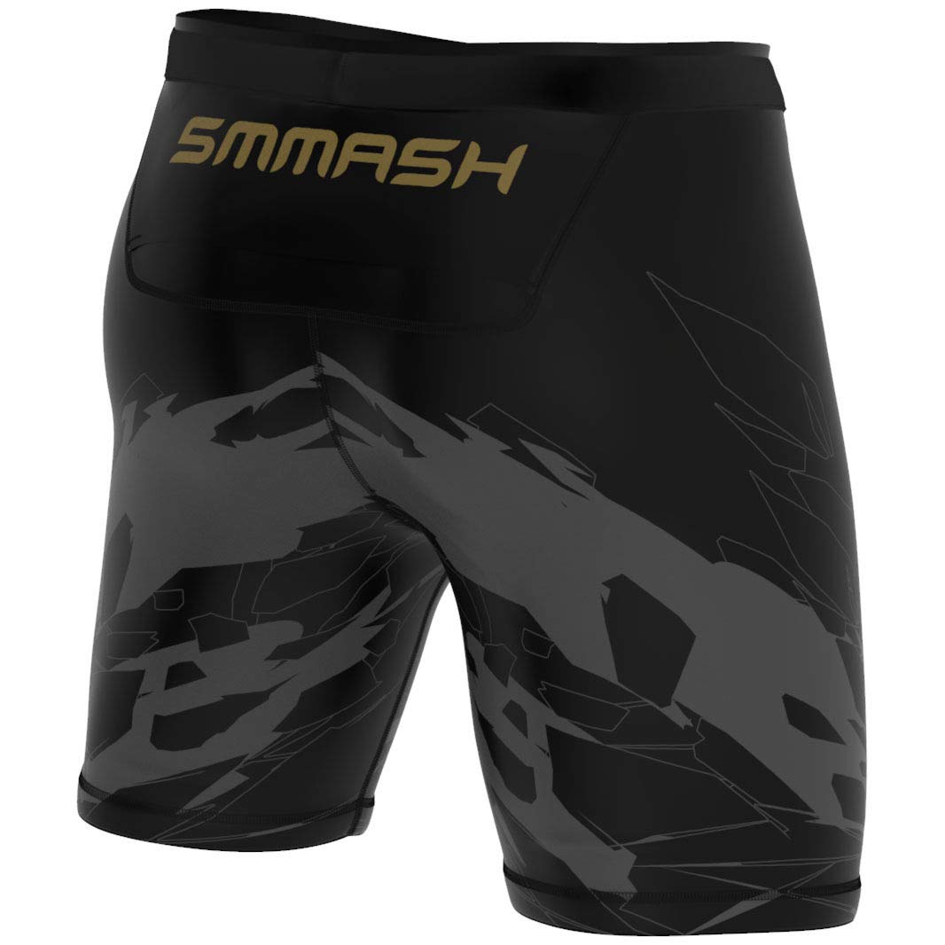 SMMASH Pantalones Cortos De Compresión Hombre para Deporte Fitness Gym Mallas Running De Entrenamiento Ligero Secado Rápido
