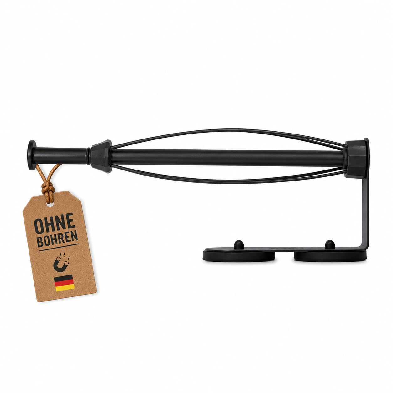 Campnetic Magnetischer Küchenrollenhalter für Camping | Magnethalterung, Camping Zubehör, Camping Magnete, Ideal für Camper und Vanlife, Inkl. Aufbewahrungsbeutel