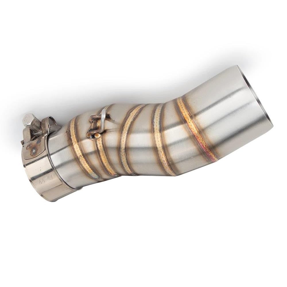 D'éChappement Moto Tube Intermédiaire À Enfiler Échappement De Moto pour 450MT Modification L'interface en Acier Inoxydable 51 Mm PièCes ModifiéEs