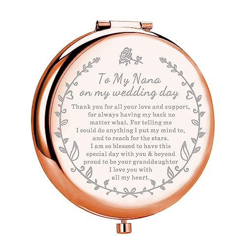 Espejo compacto redondo Rose Gold UJIMS