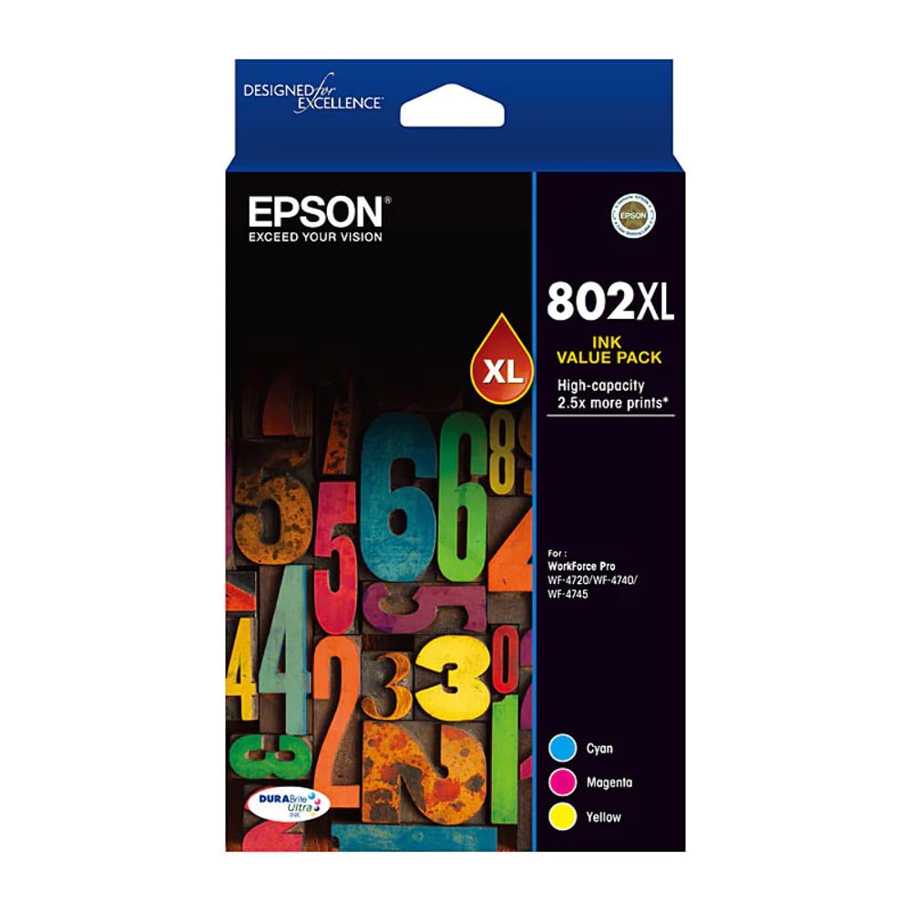 EPSON インクカートリッジ　13個 Amazon.co.jp: Epson EPC13T356592 802XL 3色インクカートリッジパック